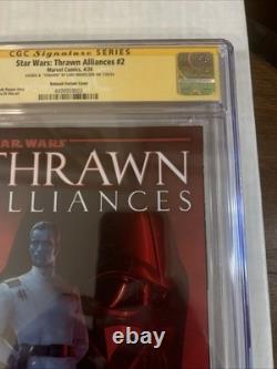 Star Wars Thrawn Alliances #2 CGC 9.8 WP Signed by Admiral Thrawn (2024)
