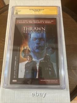 Star Wars Thrawn Alliances #2 CGC 9.8 WP Signed by Admiral Thrawn (2024)