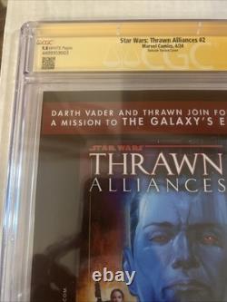 Star Wars Thrawn Alliances #2 CGC 9.8 WP Signed by Admiral Thrawn (2024)