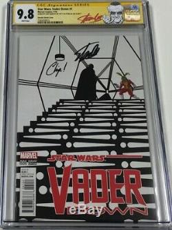 Star Wars Vader Down #1 14999 Signed by Stan Lee & Zdarsky CGC 9.8 SS Red Label
