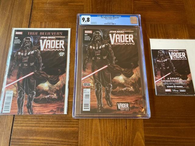 Star Wars Vader Down 1 Cgc 9.8 White Pages (iconic Cover) + Extras