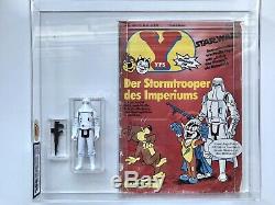 Star Wars Vintage YPS Snowtrooper And Comic UKG Graded 90 GOLD. Rare Piece AFA