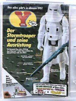 Star Wars Vintage YPS Snowtrooper And Comic UKG Graded 90 GOLD. Rare Piece AFA