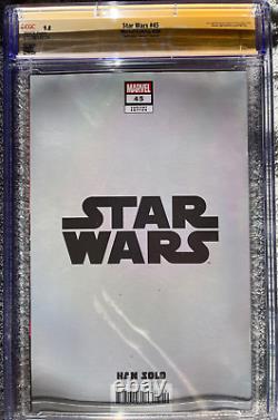 Star Wars, Vol. 3 (Marvel) #45H JTC Exclusive Variant Han Solo signed CGC 9.8