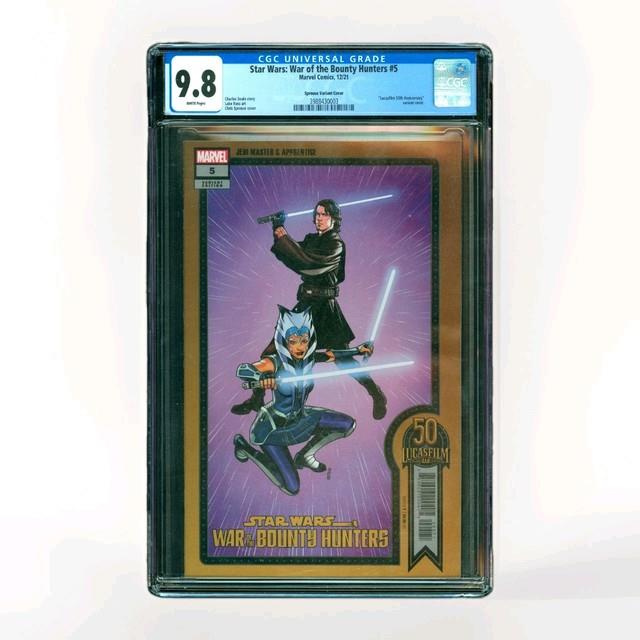 Star Wars War Of The Bounty Hunters #5 Cgc 9.8 Anakin Ahsoka Sprouse Variant