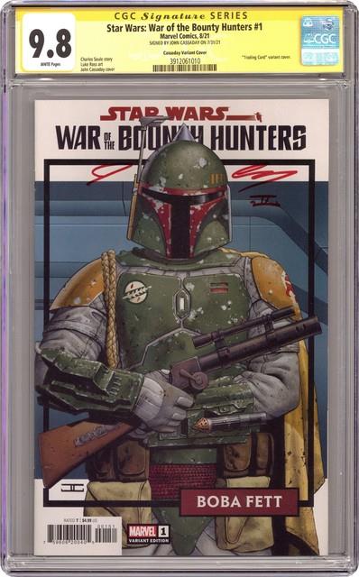 Star Wars War Of Bounty Hunters 1e Cassaday Trading Card 125 Cgc 9.8 Ss 2021