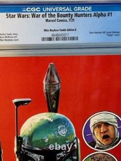 Star Wars War of Bounty Hunters Alpha #1 CGC 9.8? Mayhew Virgin Variant