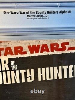 Star Wars War of Bounty Hunters Alpha #1 CGC 9.8? Mayhew Virgin Variant