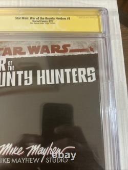 Star Wars War of the Bounty Hunters #1 CGC 9.8 Mayhew Virgin Ed. (2021)