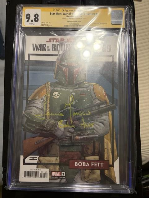 Star Wars War Of The Bounty Hunters #1 Cgc 9.8 Signed By Temuera Morrison