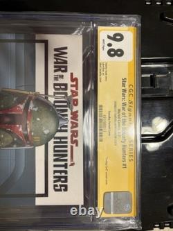 Star Wars War of the Bounty Hunters #1 CGC 9.8 Signed By Temuera MORRISON