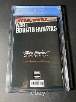 Star Wars War of the Bounty Hunters 1 Mayhew Virgin Variant CGC 9.8 NM/MT