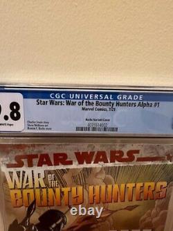 Star Wars War of the Bounty Hunters Alpha #1 CBE Trade Variant /600 CGC 9.8