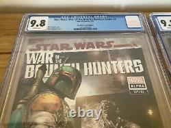 Star Wars War of the Bounty Hunters Alpha #1 CGC 9.8 Devil Dogs Comic Set