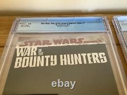 Star Wars War of the Bounty Hunters Alpha #1 CGC 9.8 Devil Dogs Comic Set