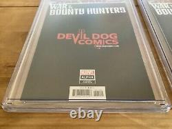 Star Wars War of the Bounty Hunters Alpha #1 CGC 9.8 Devil Dogs Comic Set