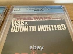 Star Wars War of the Bounty Hunters Alpha #1 CGC 9.8 Devil Dogs Comic Set