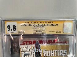 Star Wars War of the Bounty Hunters Alpha #1 Mike Mayhew CGC SS 9.8 Logo Sig