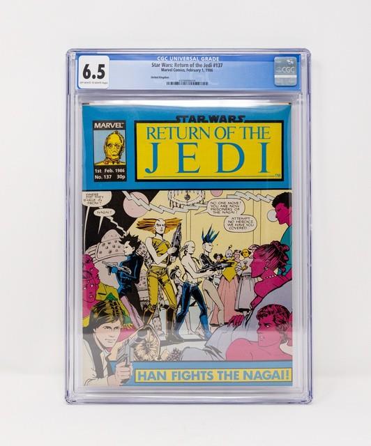 Star Wars Weekly Return Of The Jedi 137 Uk Cgc 6.5, Only Book On Census