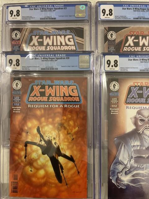Star Wars X-wing Rogue Squadron 1997. #19 #20 #21 #25. All Cgc 9.8