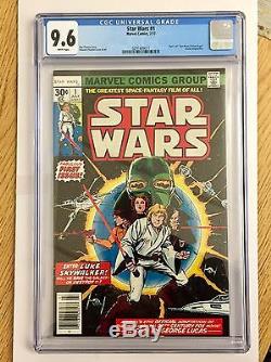 Star Wars comic #1 1977 CGC graded 9.6 WHITE PAGES