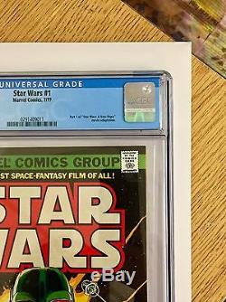 Star Wars comic #1 1977 CGC graded 9.6 WHITE PAGES