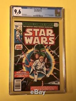Star Wars comic #1 1977 CGC graded 9.6 WHITE PAGES First Print
