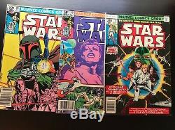 Star Wars comic lot of 28 (1st Print 1977, Marvel) #1 thru #97
