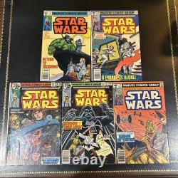 Star Wars #'s 19 21 25 30 31 Mark Jewelers Variants Marvel 1977 Lot of 5