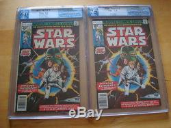 Star wars #1 35 cent variant Grade 6.0 and regular edition 7.5. Cheapest on Ebay