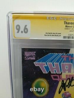 Thanos Quest #1 CGC SS 9.6 NM+SIGNED BY JIM STARLIN Marvel Comics 1st Print