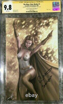 The Boys Dear Becky #1 CGC 9.8 SS Signed by Erin Moriarty with Starlight