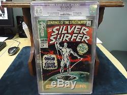 The Silver Surfer #1 Comic 1968 Cgc 8.0 Origin Of, Big Premier Issue 1202526003