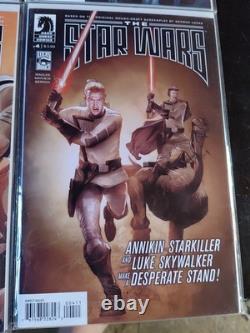 The star wars dark horse Comic Book Set 0-8