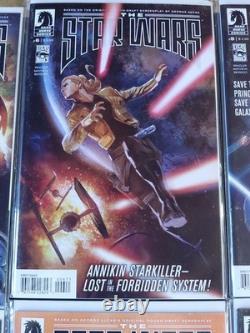 The star wars dark horse Comic Book Set 0-8