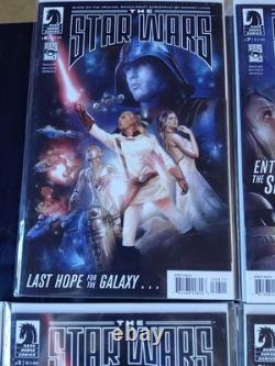 The star wars dark horse Comic Book Set 0-8