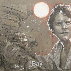 Tony Harris ORIGINAL STAR WARS Art! Luke Skywalker Comics Mark Hamill