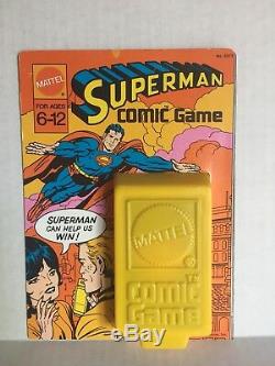 VINTAGE COMIC GAME Set of 6 w DISPLAY Mattel 1971 SUPERMAN ARCHIE SCOOBY DOO