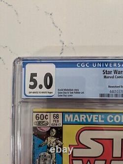 VTG Star Wars #68 Comic CGC 5.0 Iconic Boba Fett Cover Key Issue Mandalorian