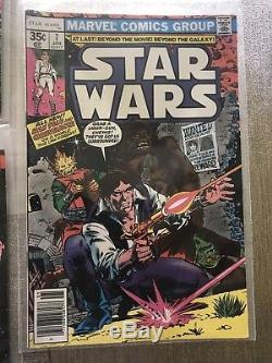 Vintage Star Wars Marvel Comic Lot #1 2 3 4 5 6 7 1977